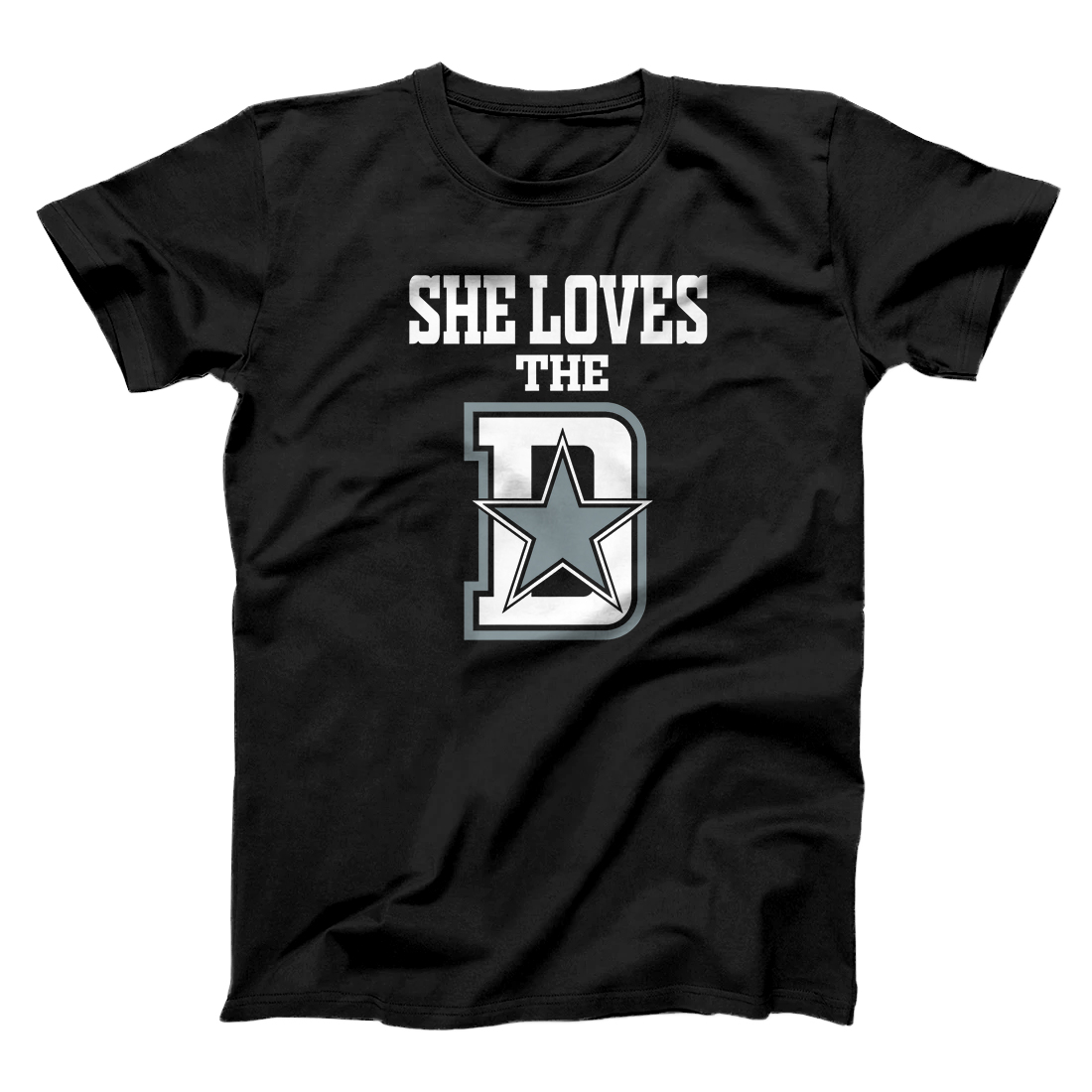 Personalized She Loves The Dallas D Texas City Funny Classic Premium T-Shirt