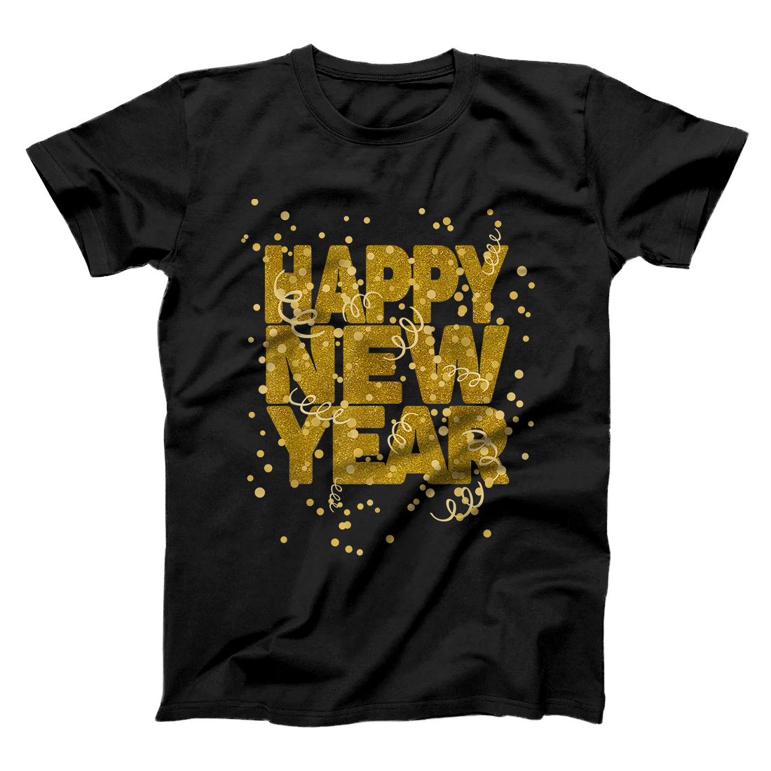 Personalized Happy New Year NYE Party - Funny New Years Eve Confetti T-Shirt