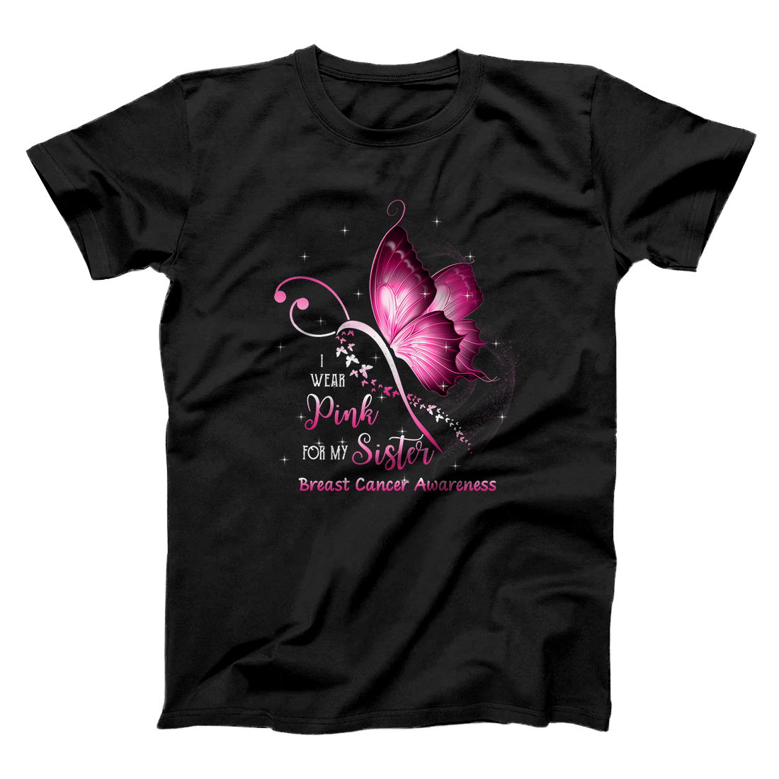 I Wear Pink For My Sister Cute Breast Cancer Awareness Gifts Premium T ...