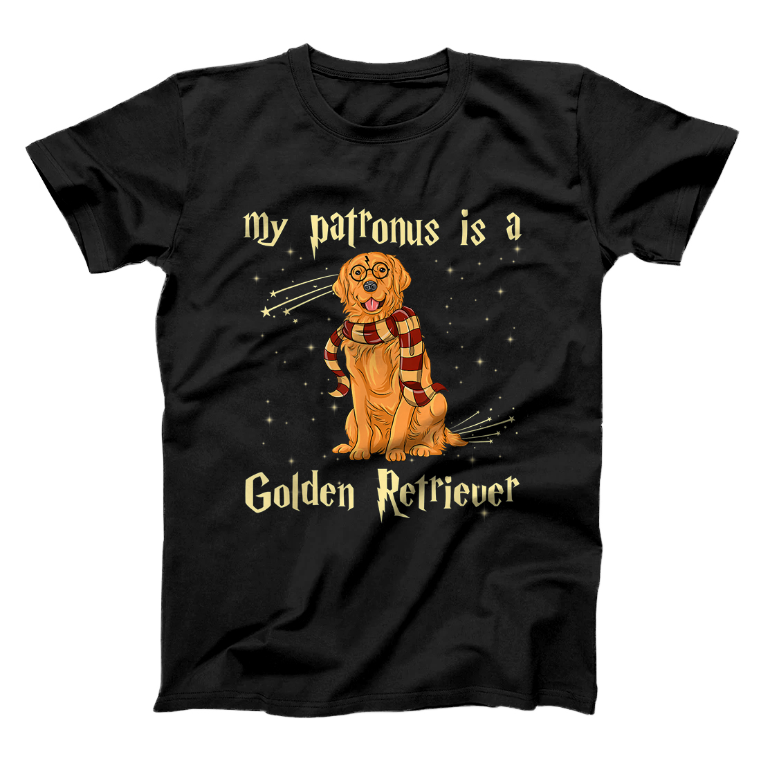 Personalized My Patronus Is A Golden Retriever T Shirt for Dog Lovers T-Shirt