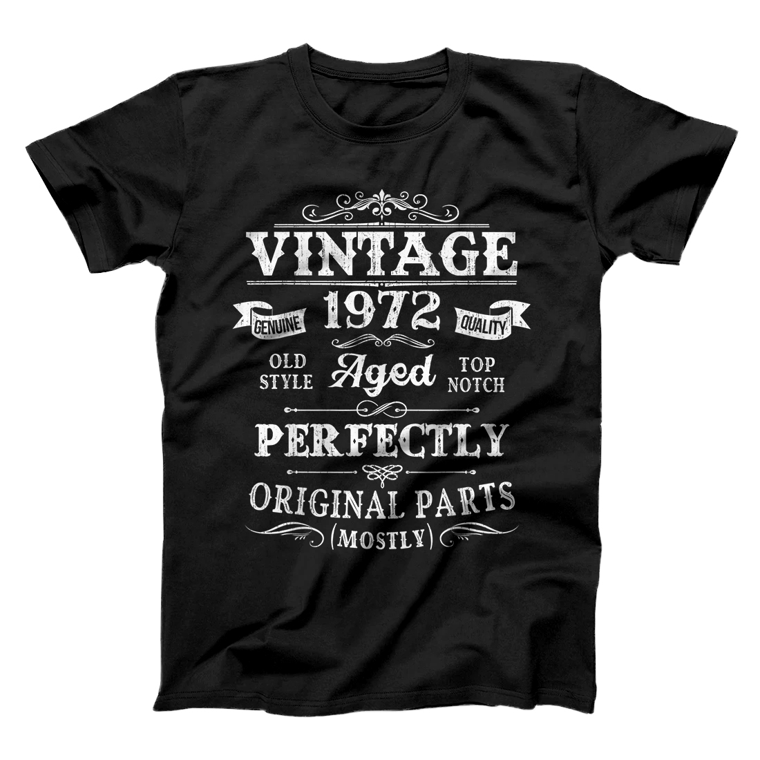 Personalized Vintage 1972 48th Birthday Gift 48 Years Old T-Shirt