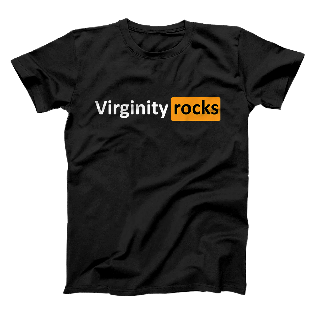 Personalized Virginity Porn Lover Rocks - Funny No Sex T-Shirt