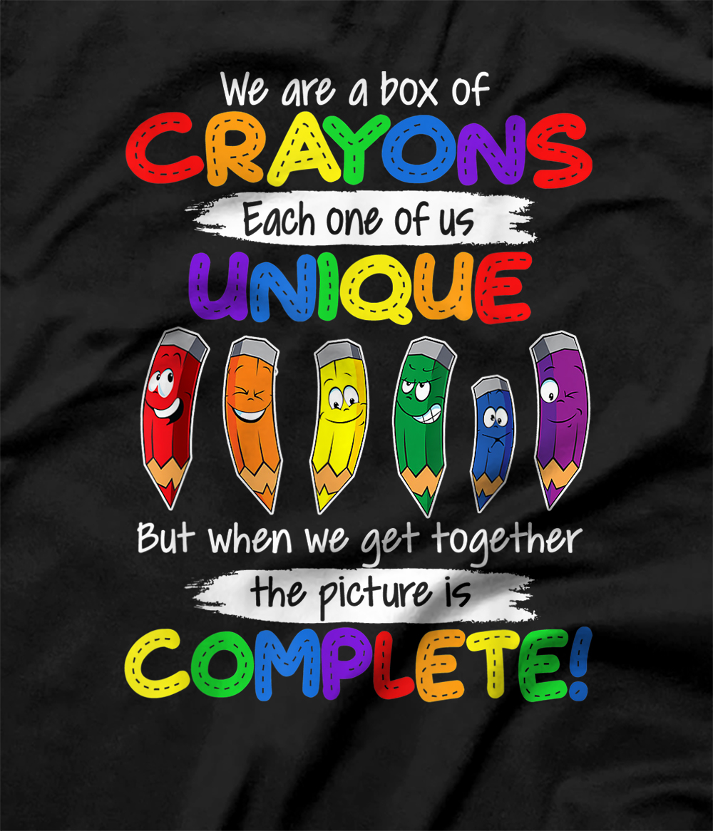 Personalized We Are A Box Of Crayons Each One Of Us Unique T Shirt All Star Shirt