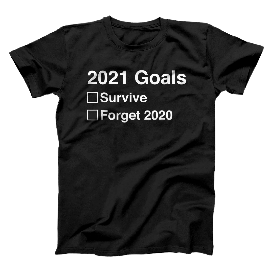 Personalized 2021 goals funny new year's 2021 new year's eve gift T-Shirt