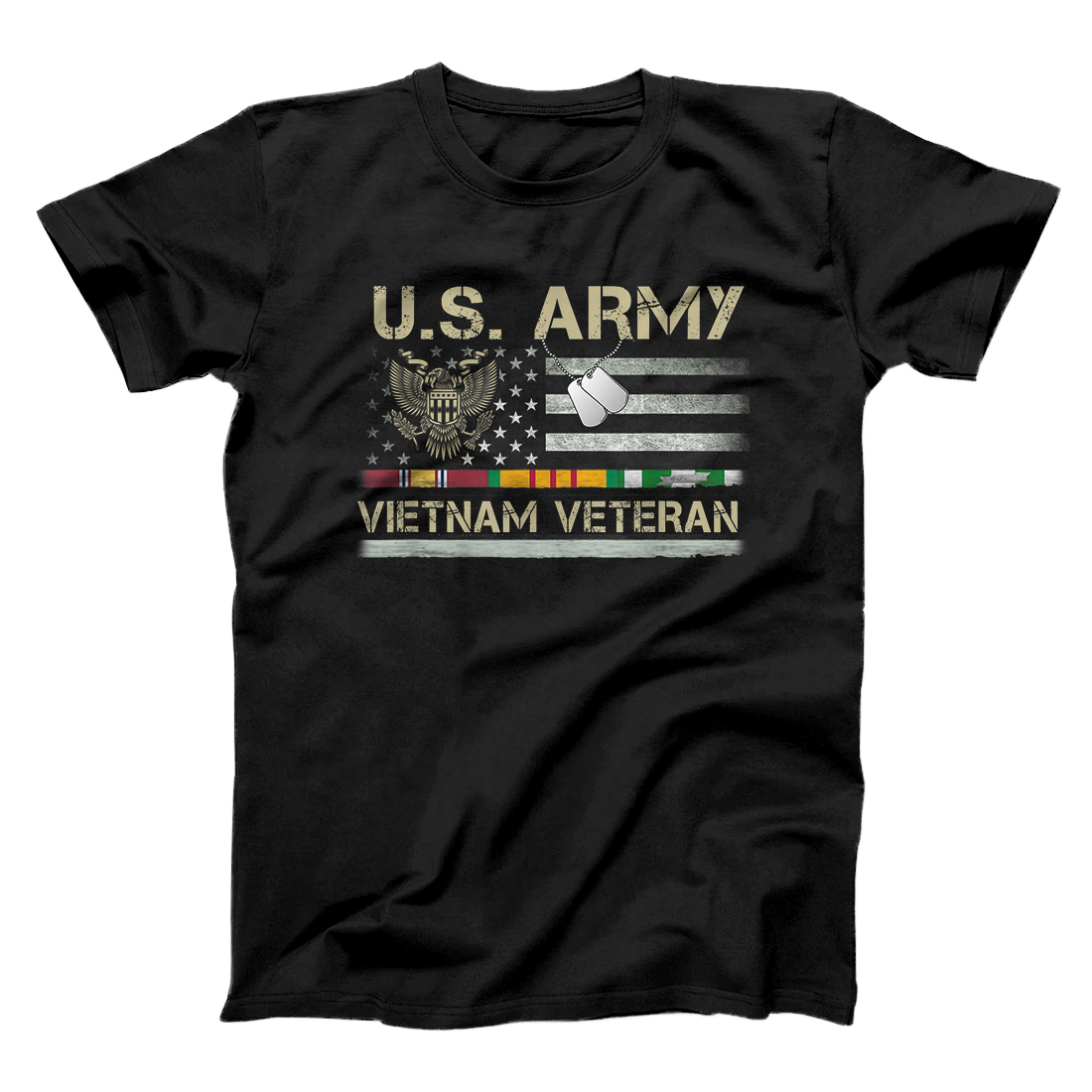 Personalized US Army Vietnam Veteran USA Flag Shirt, Veteran Vietnam Army T-Shirt