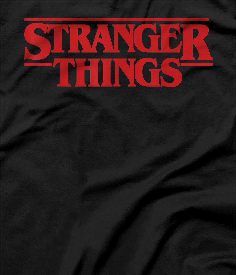 Netflix Stranger Things Simple Red Logo Camiseta 