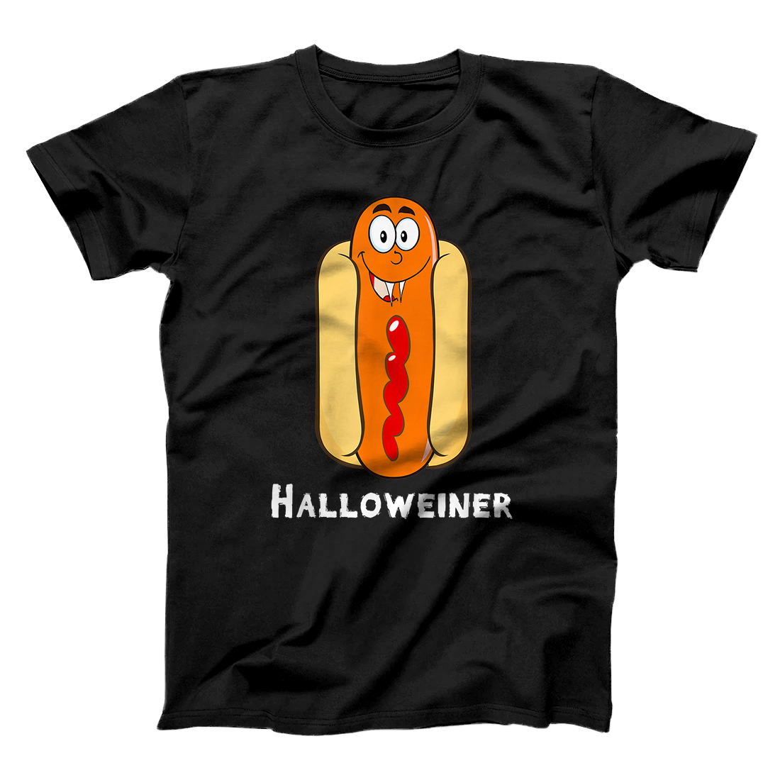 Personalized Funny Halloween Hot Dog Costume Halloweiner Party Weiner T-Shirt