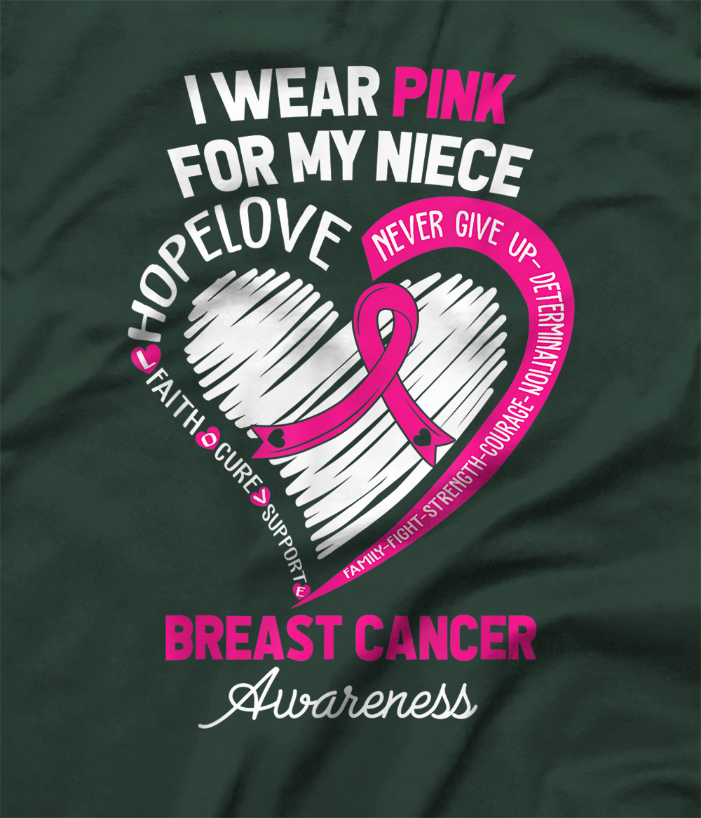  I Wear Pink For My Mom Breast Cancer Awareness Shirt T