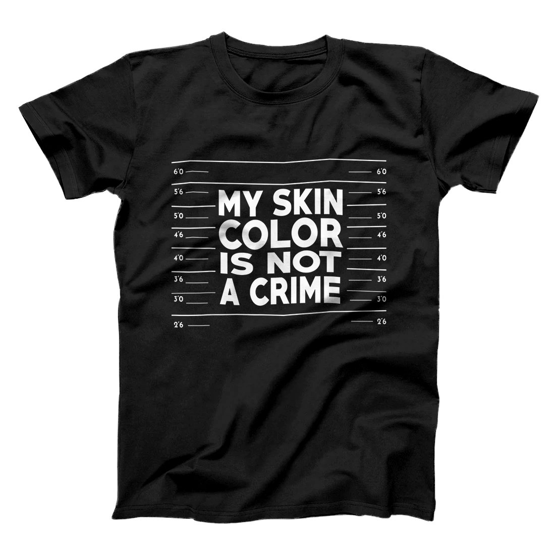 Personalized My Skin Color Is Not A Crime Tshirt Black Empowerment Gift T-Shirt