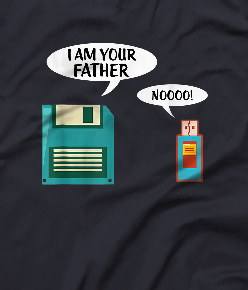 Personalized I Am Your Father Shirt USB Floppy Disk IT Computer Geek