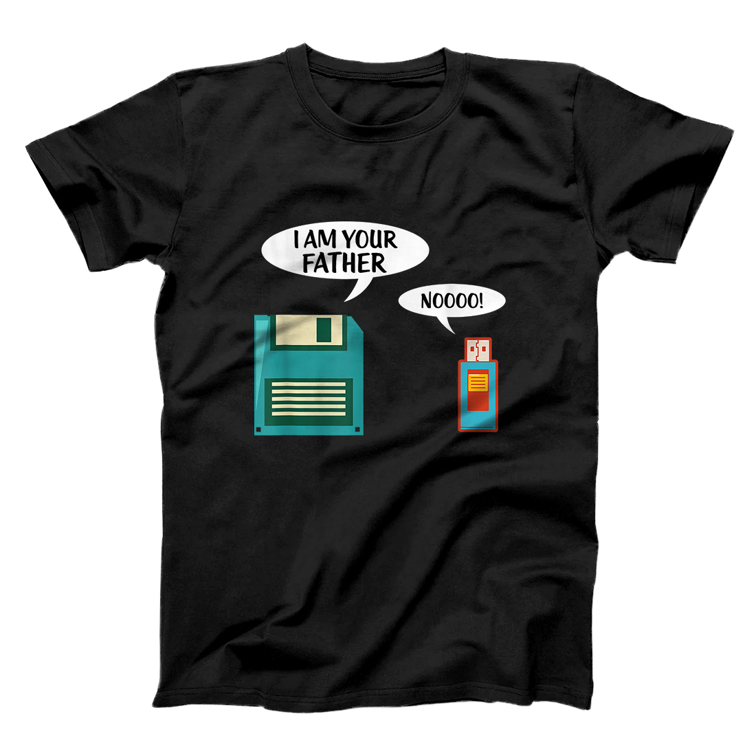 Personalized I Am Your Father Shirt USB Floppy Disk IT Computer Geek Nerd T-Shirt