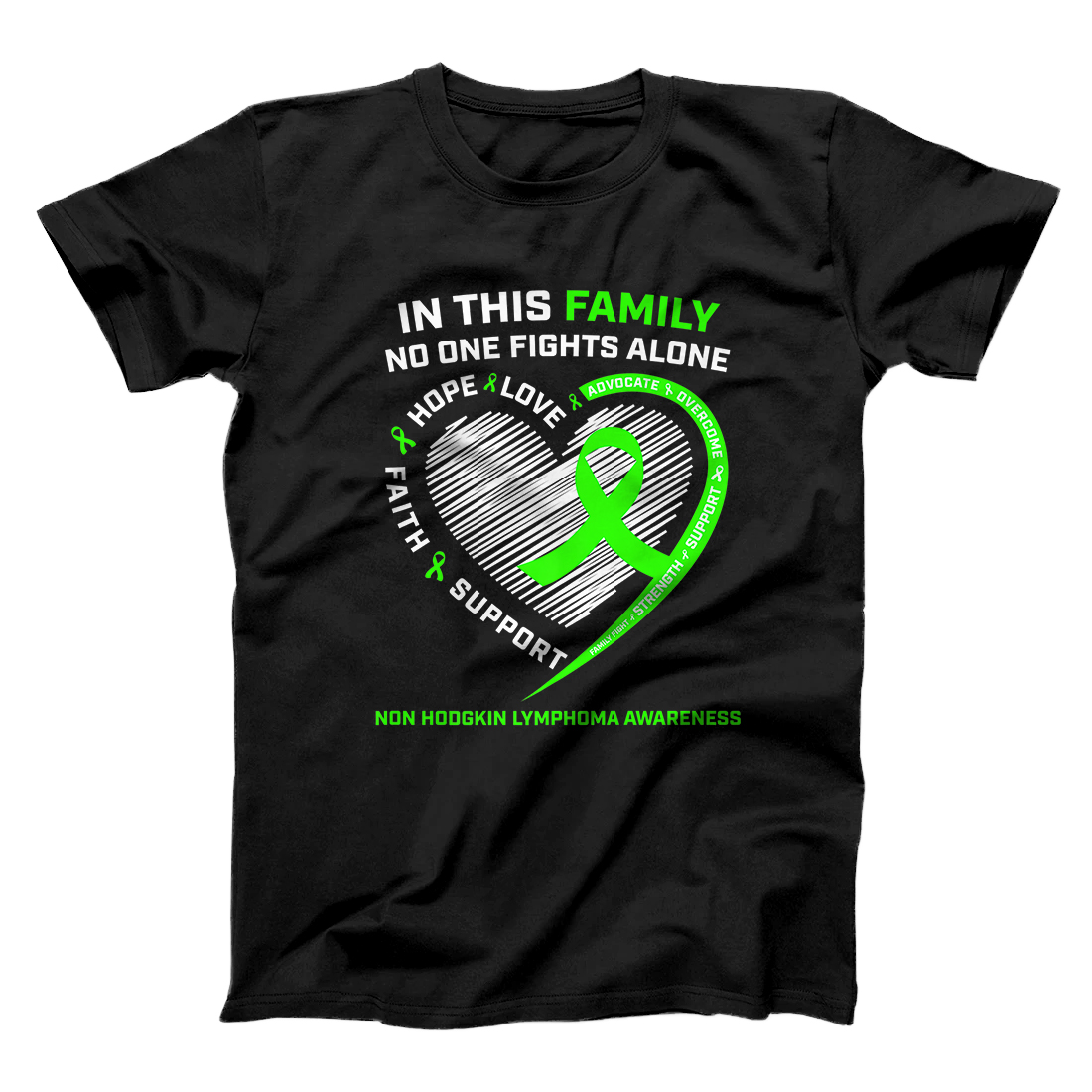 Personalized Non Hodgkin's Lymphoma Awareness Products Gifts Women Men Premium T-Shirt