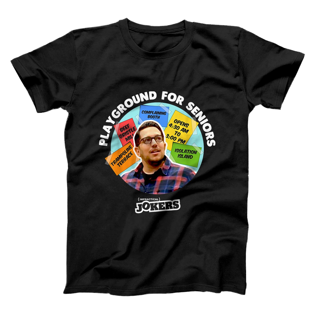 Personalized Impractical Jokers shirt Playground For Seniors Sal Fans T-Shirt