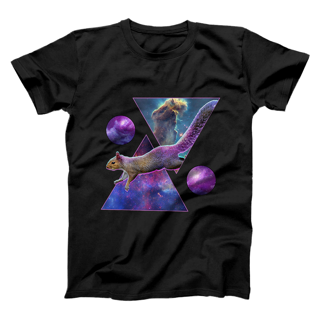 Personalized Vaporwave Squirrel In Space Art - Cool Aesthetic Design T-Shirt