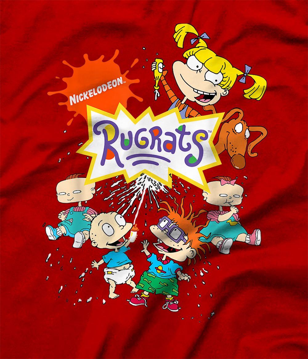 Rugrats Logo With Nick Logo And Rugrats Characters T Shirt All Star Shirt 6955