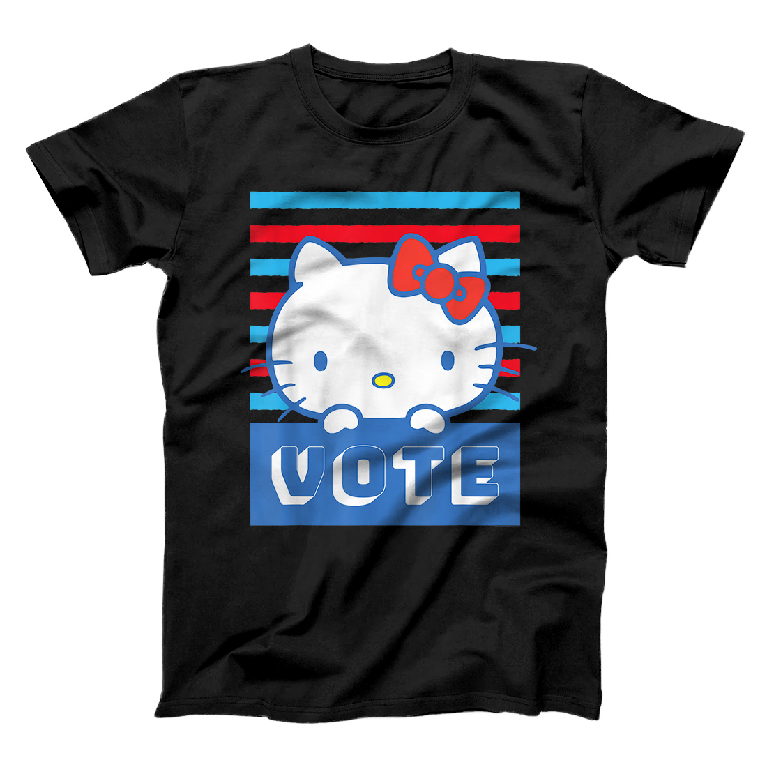 Personalized Hello Kitty Vote Stripes T-Shirt