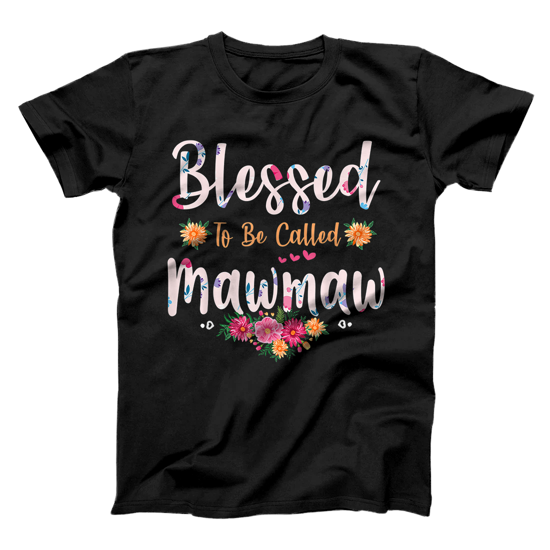 Personalized Womens Blessed To Be Called Mawmaw Shirt Mothers Day T-Shirt