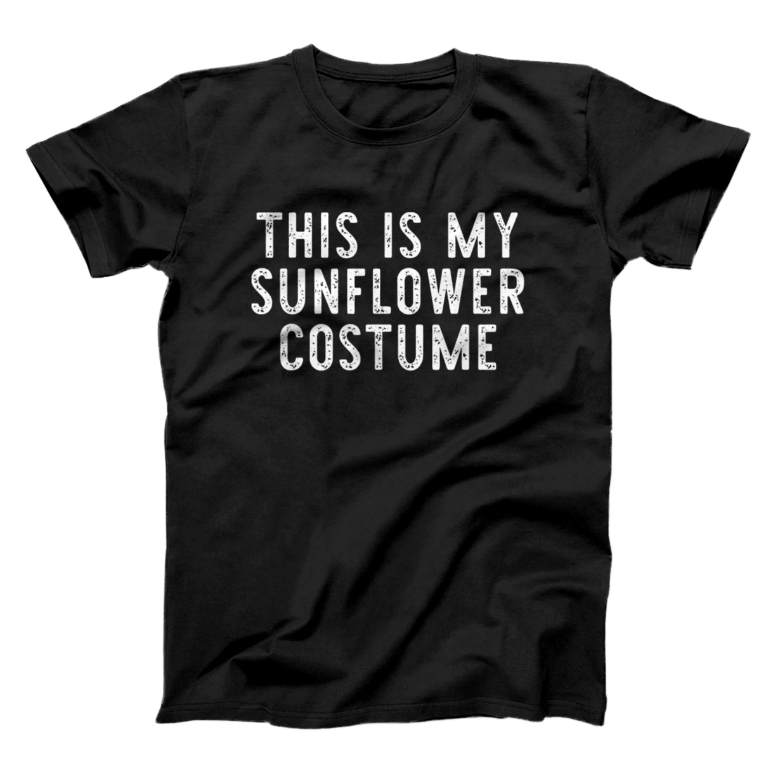 Personalized This Is My Sunflower Costume Halloween Lazy Easy T-Shirt