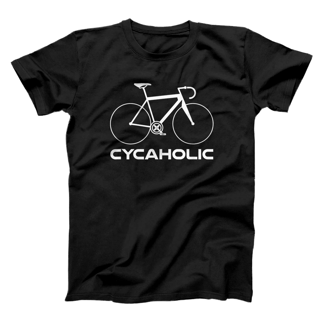 Personalized Cycaholic bike addict funny cyclist cycling logo T-Shirt