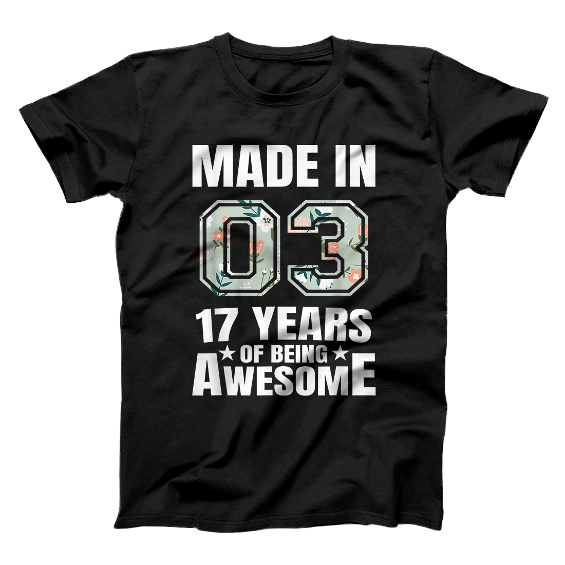 Personalized 17th Birthday Born In 2013 Boys Girls 17 Year Old Gift T-Shirt