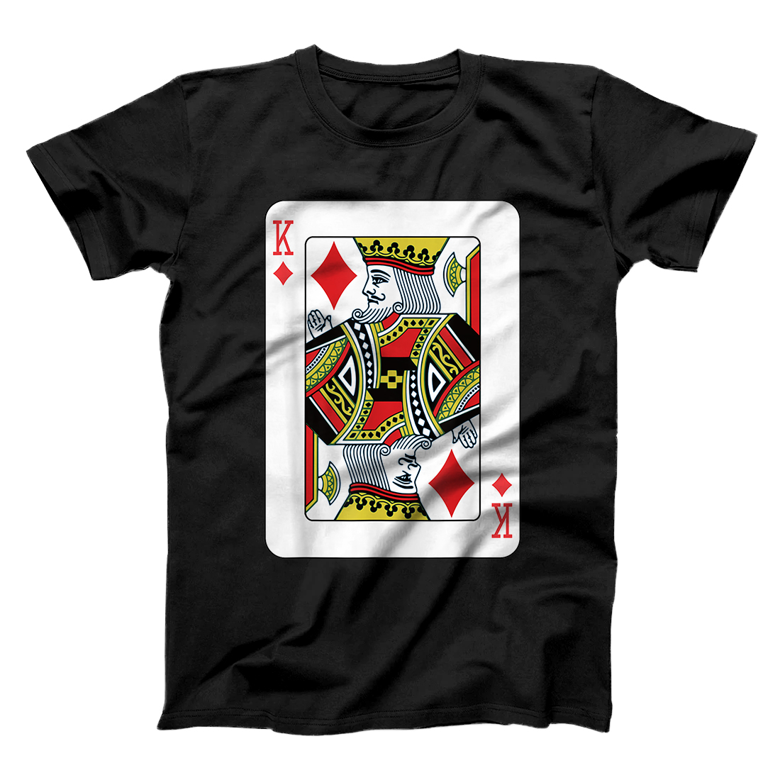 Personalized King of Diamonds Playing Card Poker T-Shirt