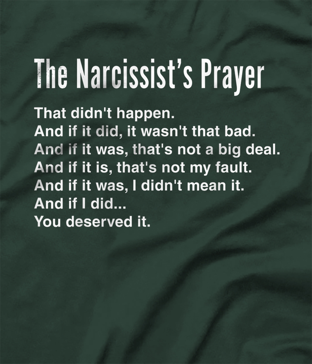 Personalized Narcissist's Prayer - Narcissistic Abuse Gaslighting Lies