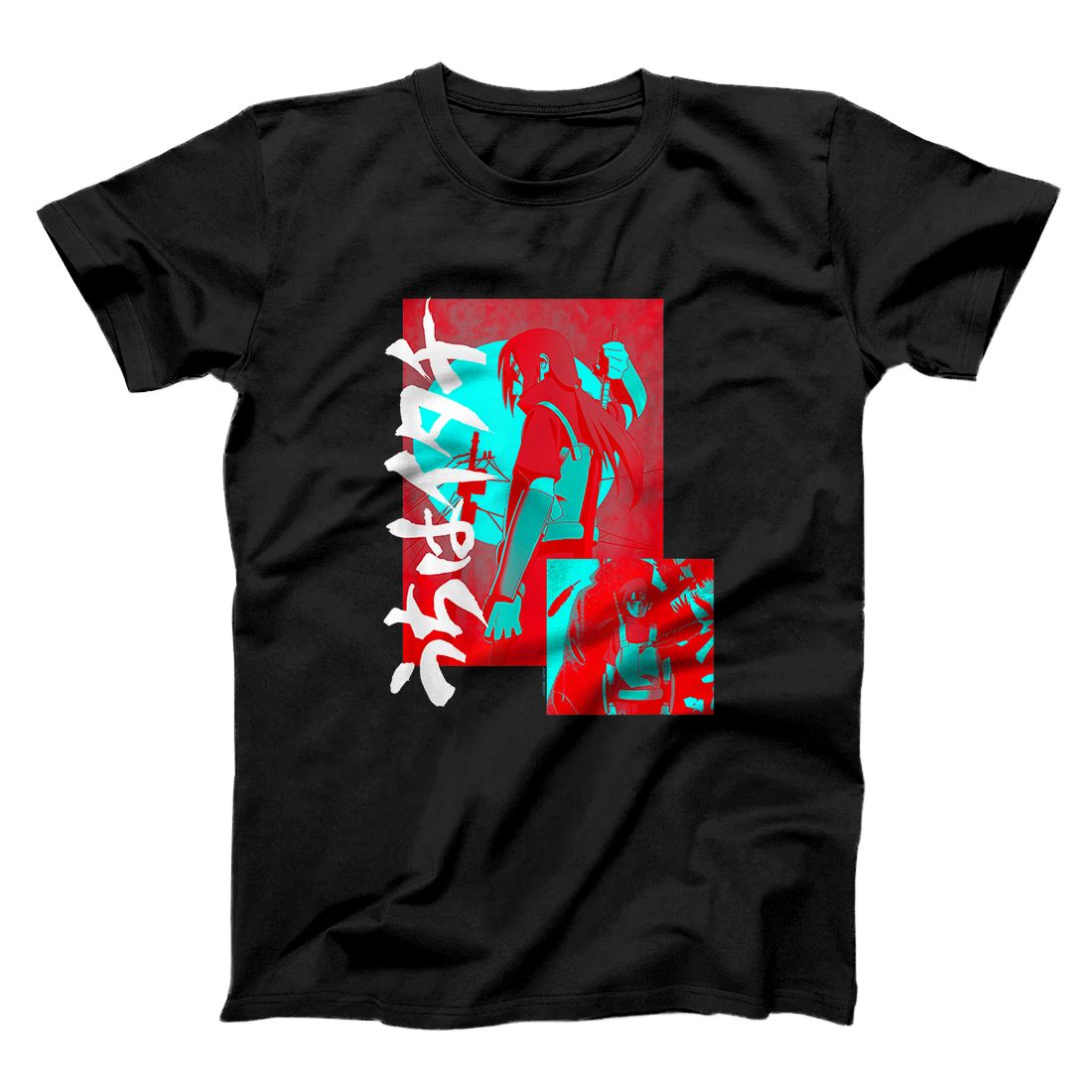 Personalized Naruto Shippuden Itachi Blue and Red T-Shirt