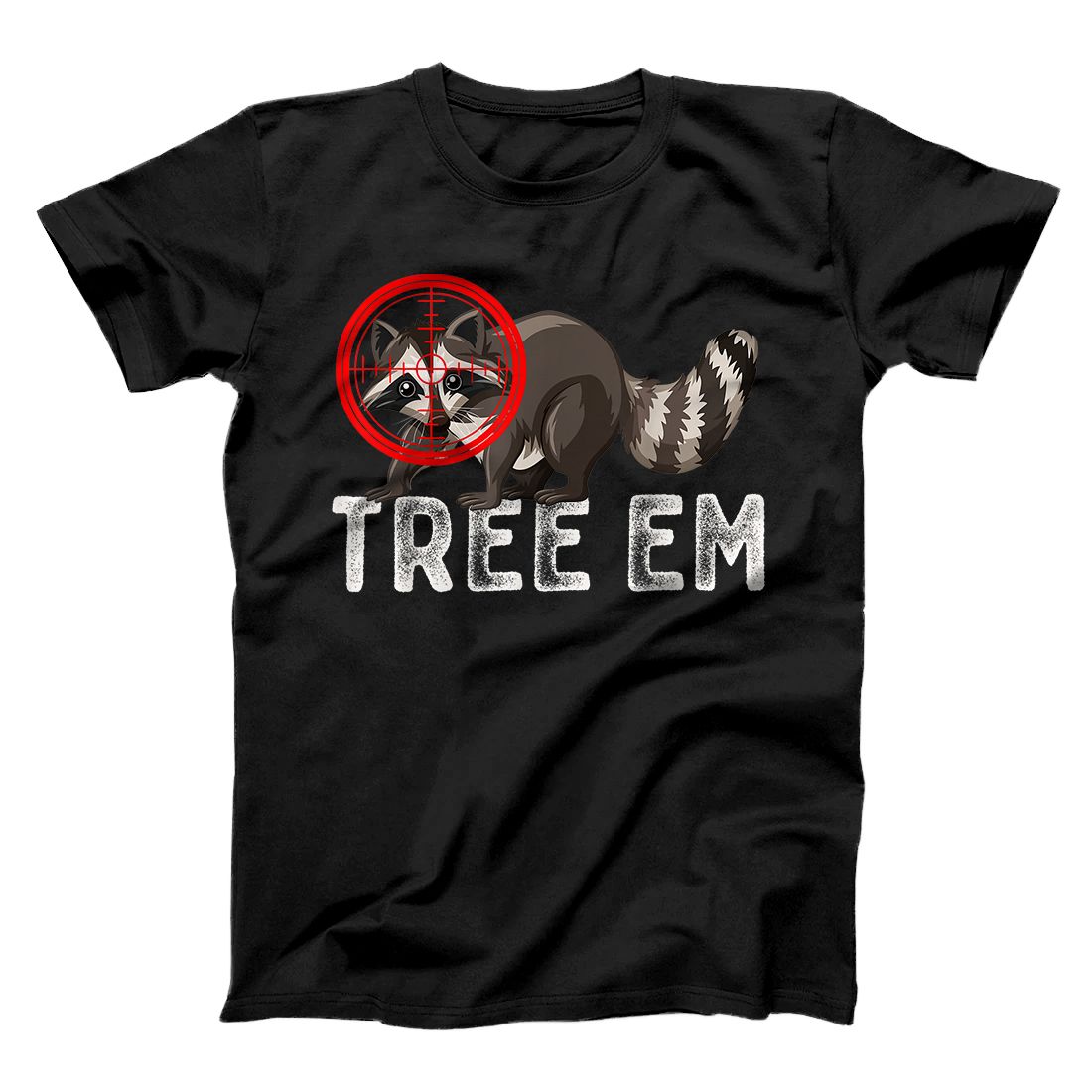Personalized Coon Hunting Tree Em Funny Vintage Raccon Hunting Gear or Gi T-Shirt