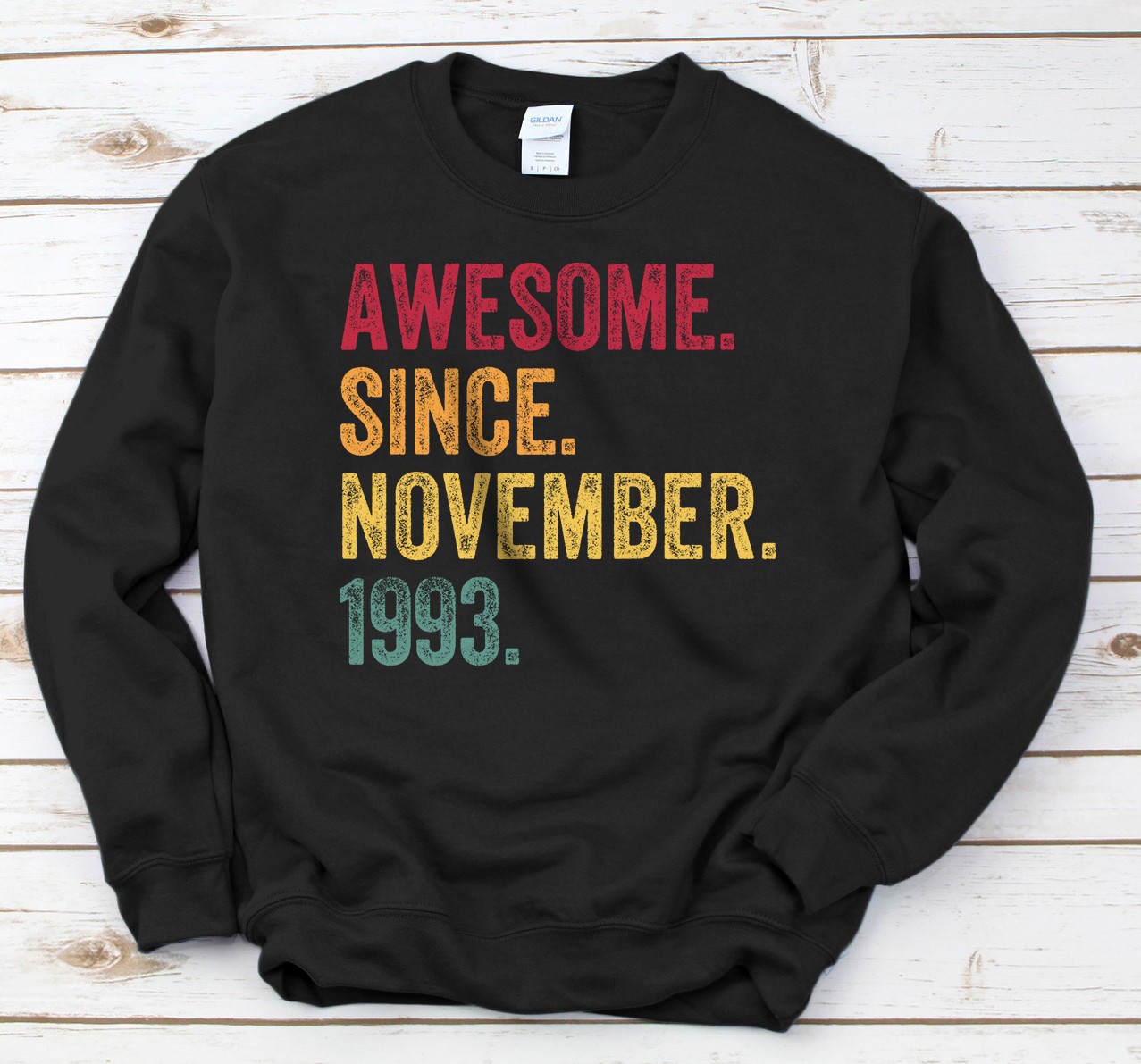 Personalized Awesome Since November 1993 27th Birthday Gift 27 Years Old Sweatshirt
