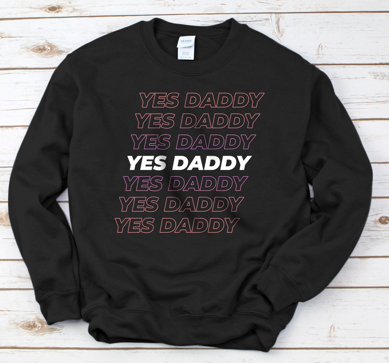Personalized DDLG Baby Girl BDSM Age Play Yes Daddy Sweatshirt