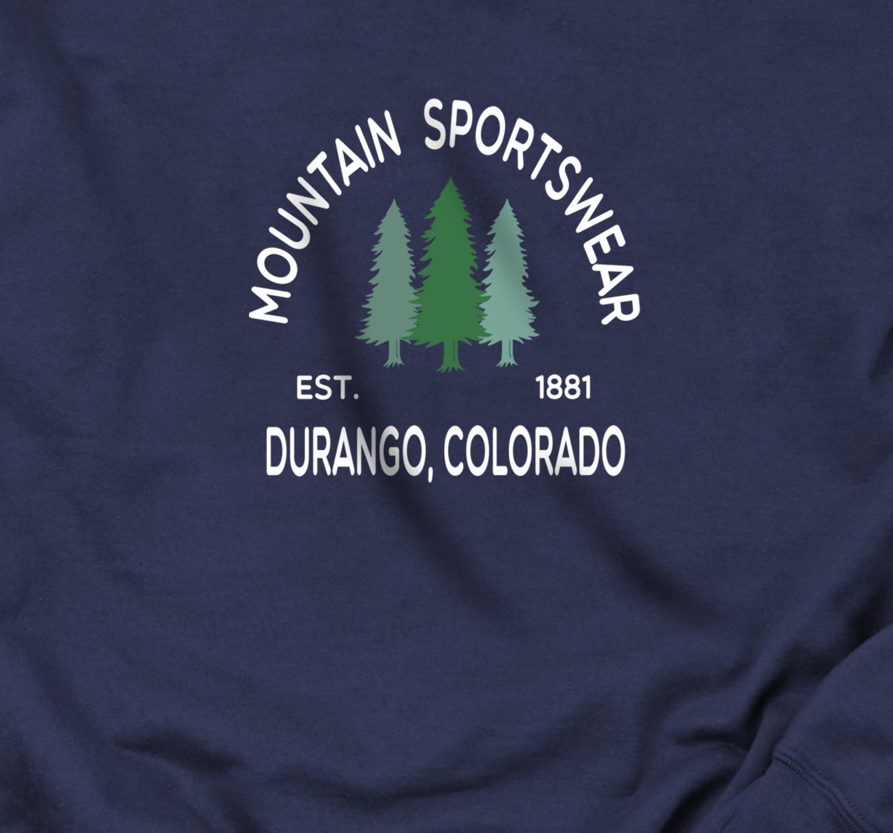 Personalized Original Durango Colorado Mountains Pine Tree Graphic ...