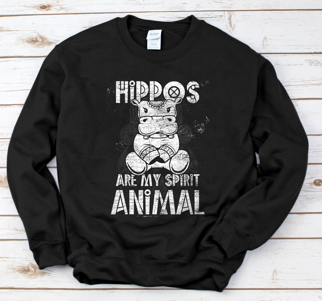 Personalized Hippos Are My Spirit Animal Hippo Sweatshirt