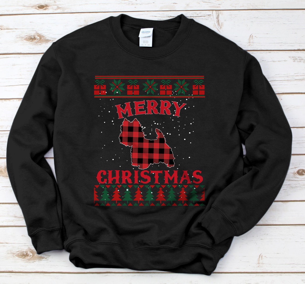 Personalized Westie Pet Christmas Pajama Shirt Dog Ugly Christmas Sweater Sweatshirt