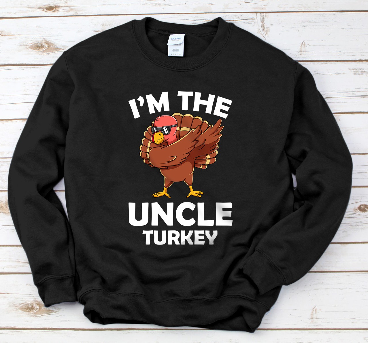 Personalized Uncle Turkey Family Group Matching Thanksgiving Party Gift Sweatshirt