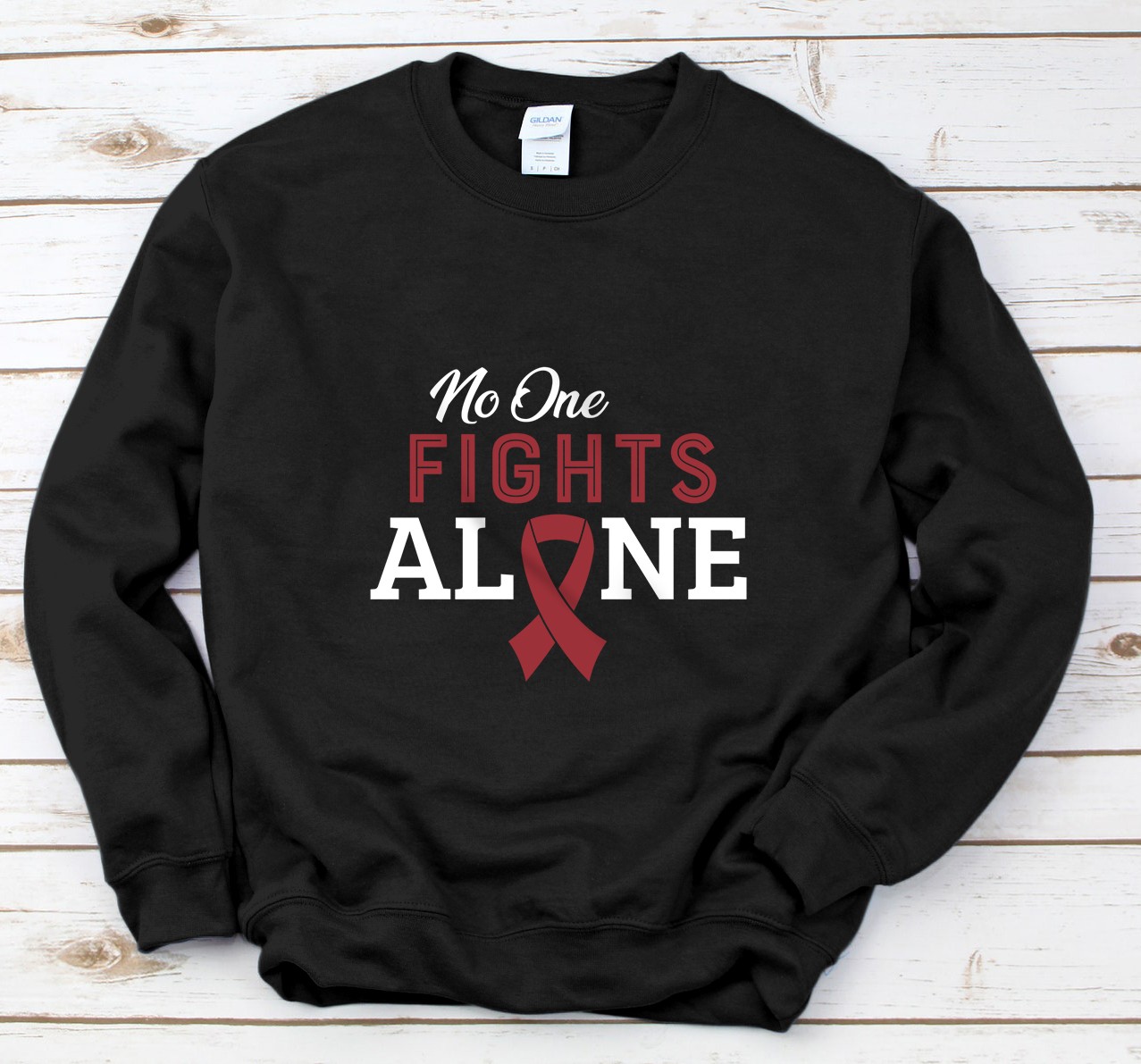 Personalized Multiple Myeloma Awareness Fight Cancer Ribbon Sweatshirt