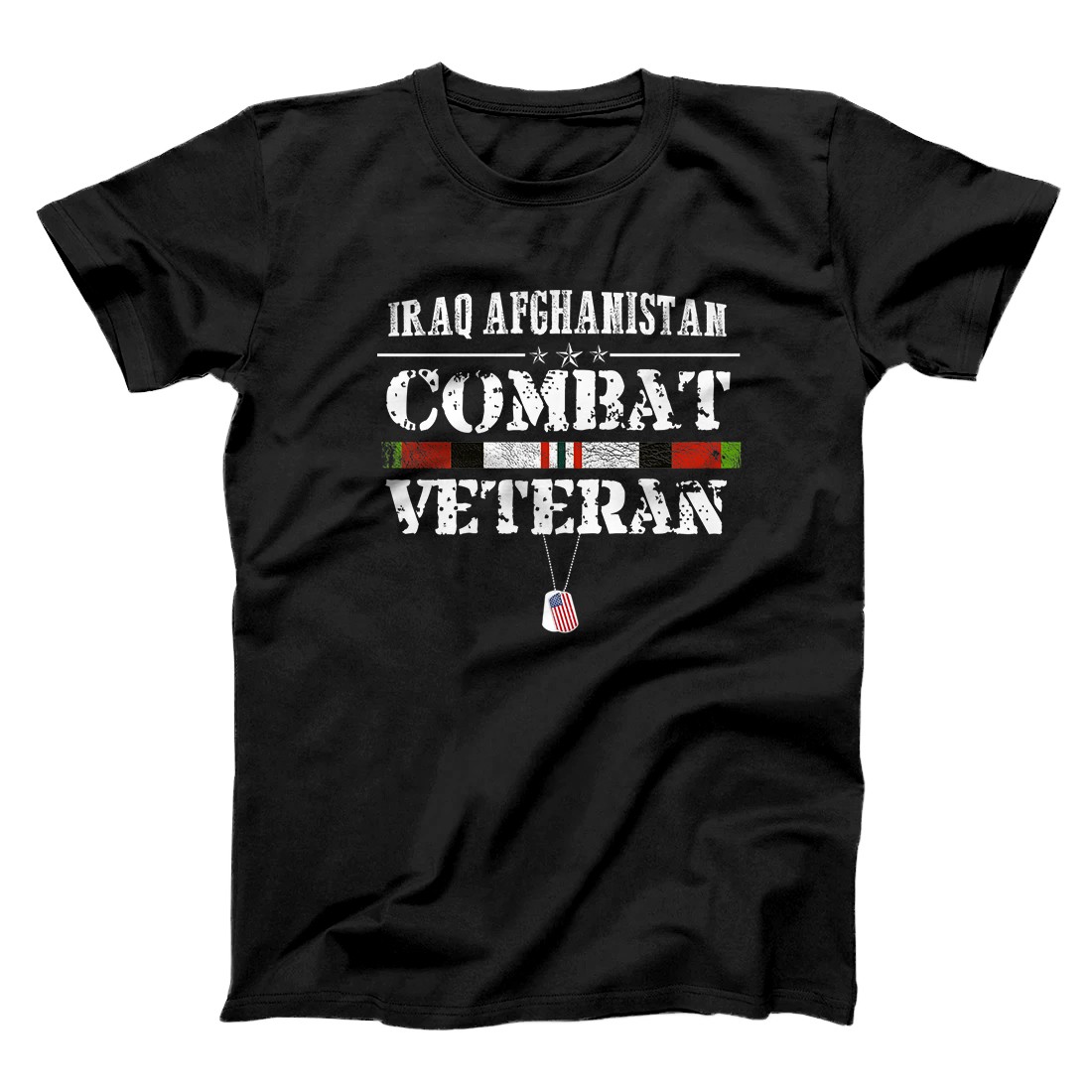 Iraq Afghanistan Combat Veteran Proud Army Military Vintage Premium T ...