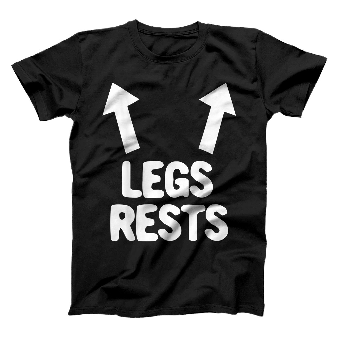 Personalized Mens Leg Rests Funny Adult Humor Joke T-Shirt
