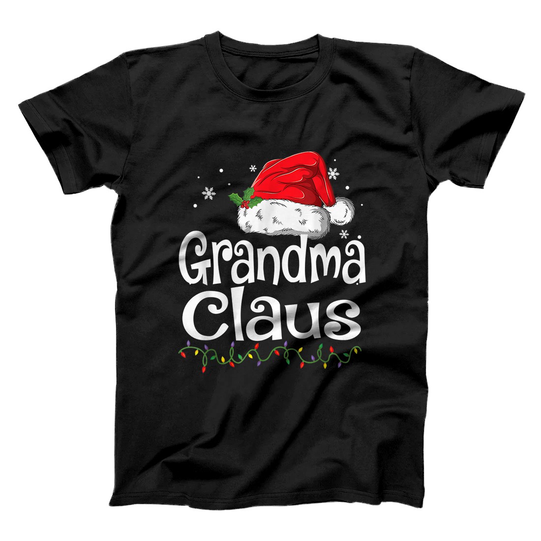 Personalized Funny Grandma Claus Christmas T-Shirt Pajamas Santa Gift T-Shirt