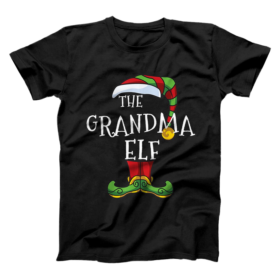 Personalized I'm The Grandma Elf Family Matching Christmas Funny Pajama T-Shirt