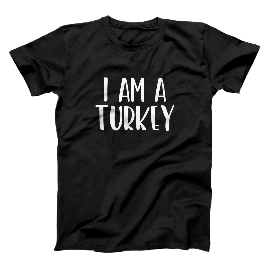 Personalized I Am A Turkey Costume Halloween I'm Lazy Easy Last Minute T-Shirt