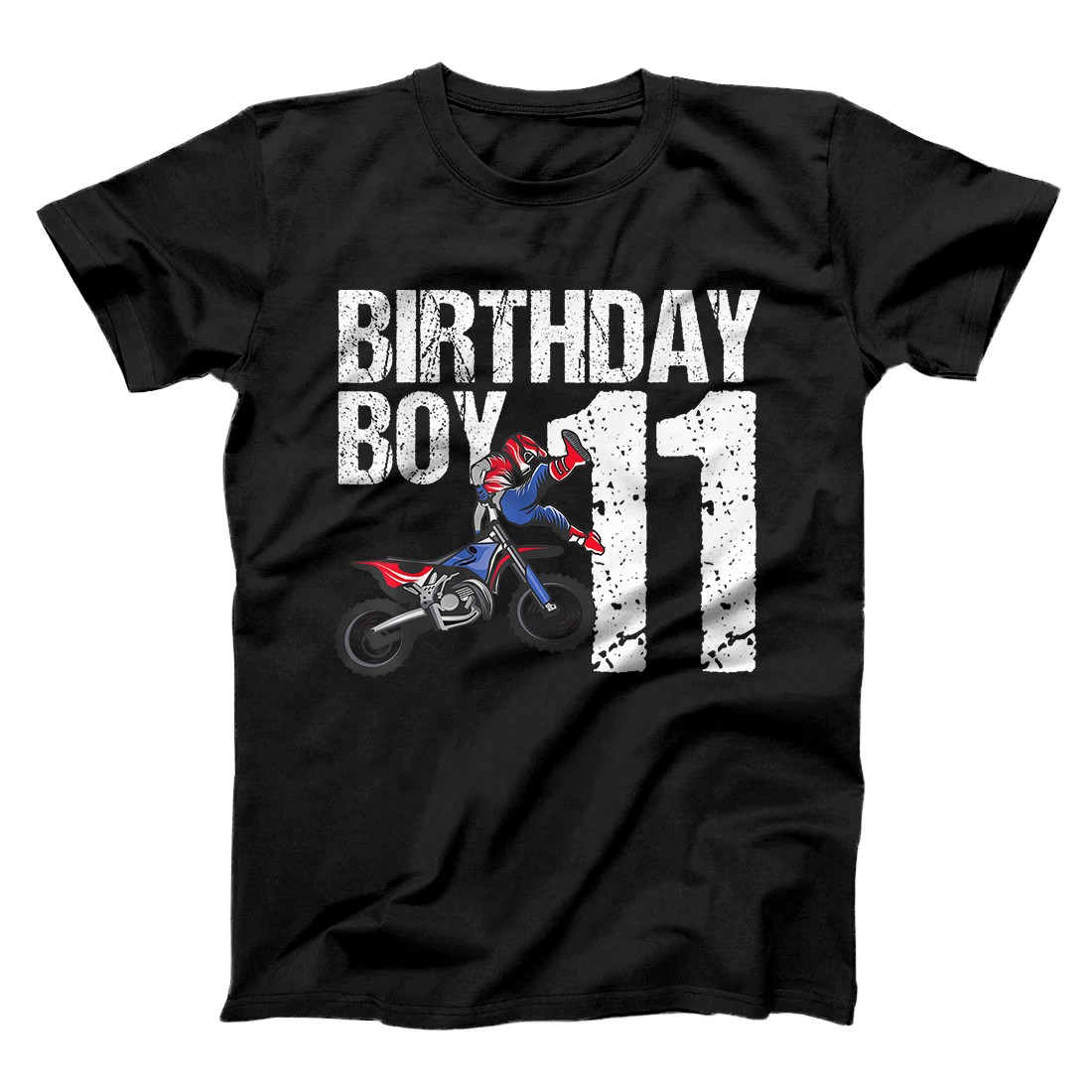 Personalized 11 Year Old Dirt Bike Birthday Party Motocross MX 11th Gift T-Shirt
