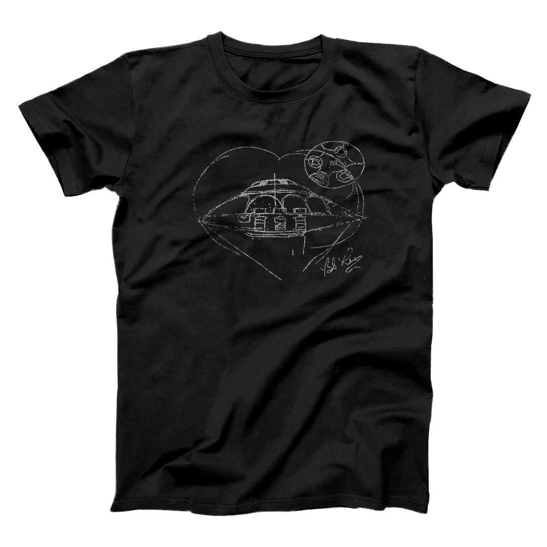 Personalized Bob Lazar UFO sketch Area 51 S-4 Premium T-Shirt