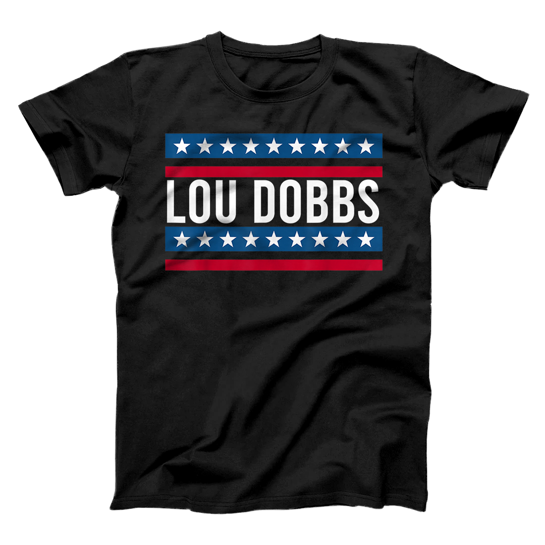 Personalized Lou American Flags Dobbs T-Shirt