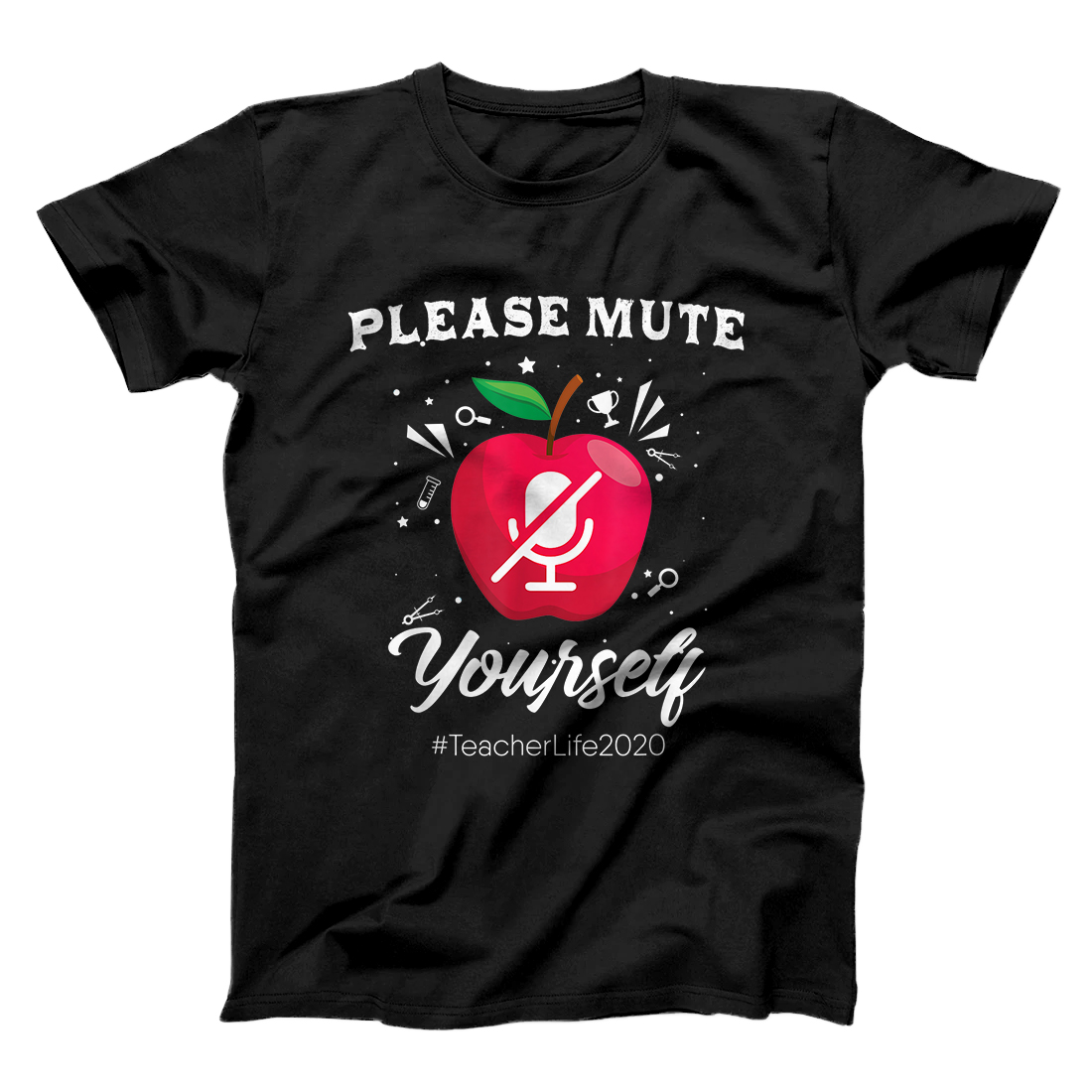 Personalized Please Mute Yourself Teacher Life 2020 Online Learning T-Shirt
