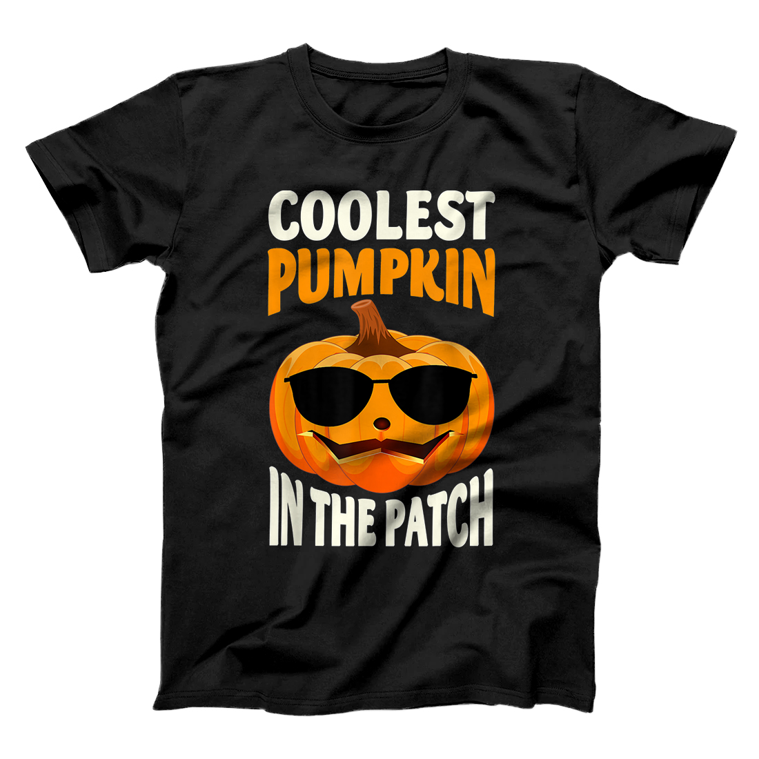 Personalized Coolest Pumpkin In The Patch Halloween Kid Boy Girl Toddler T-Shirt