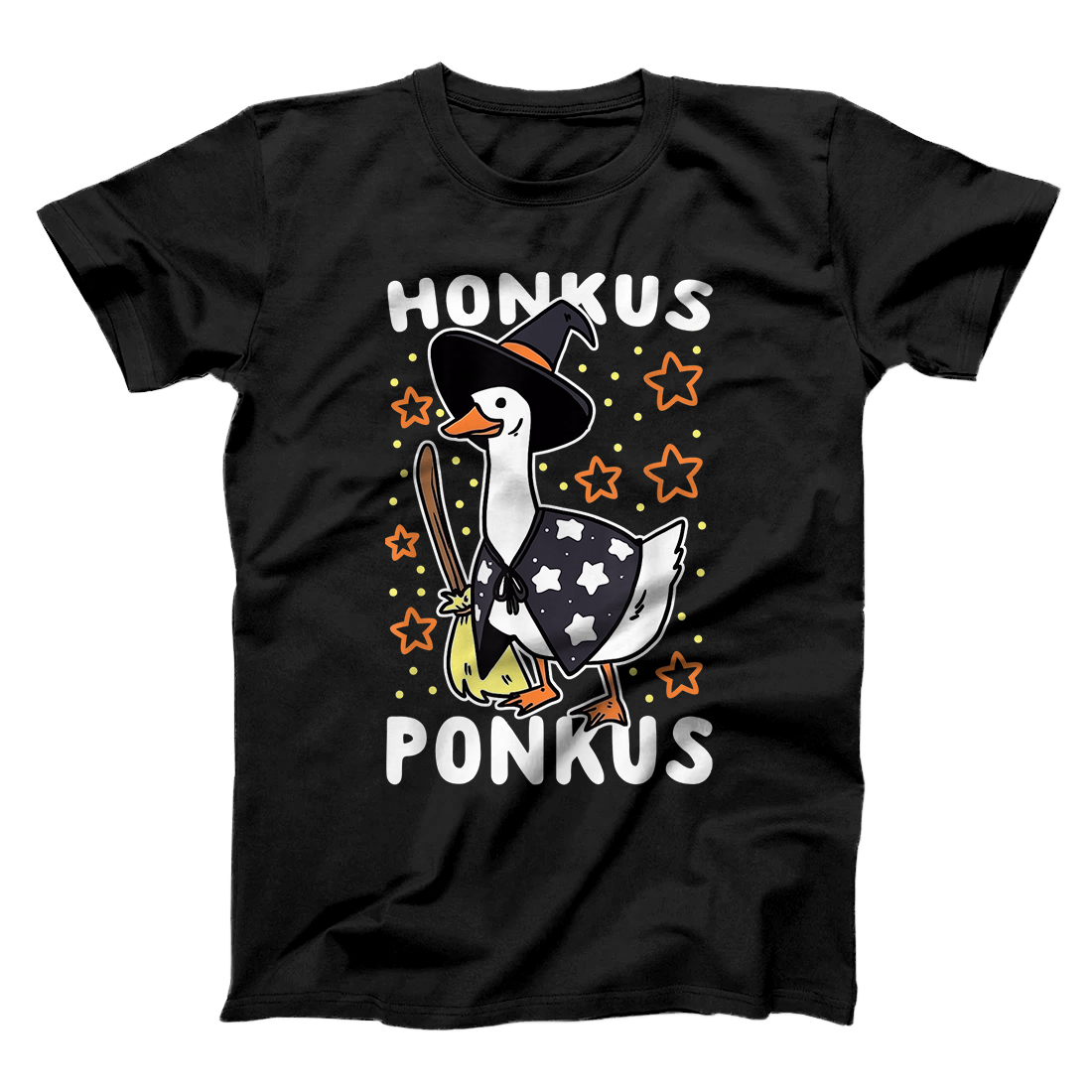 Personalized Honkus Ponkus Shirt Goose meme Halloween costume witch hat T-Shirt