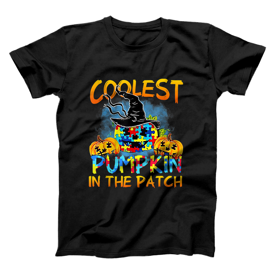 Personalized Coolest Pumpkin in The Patch Autism Awareness Halloween Gift T-Shirt