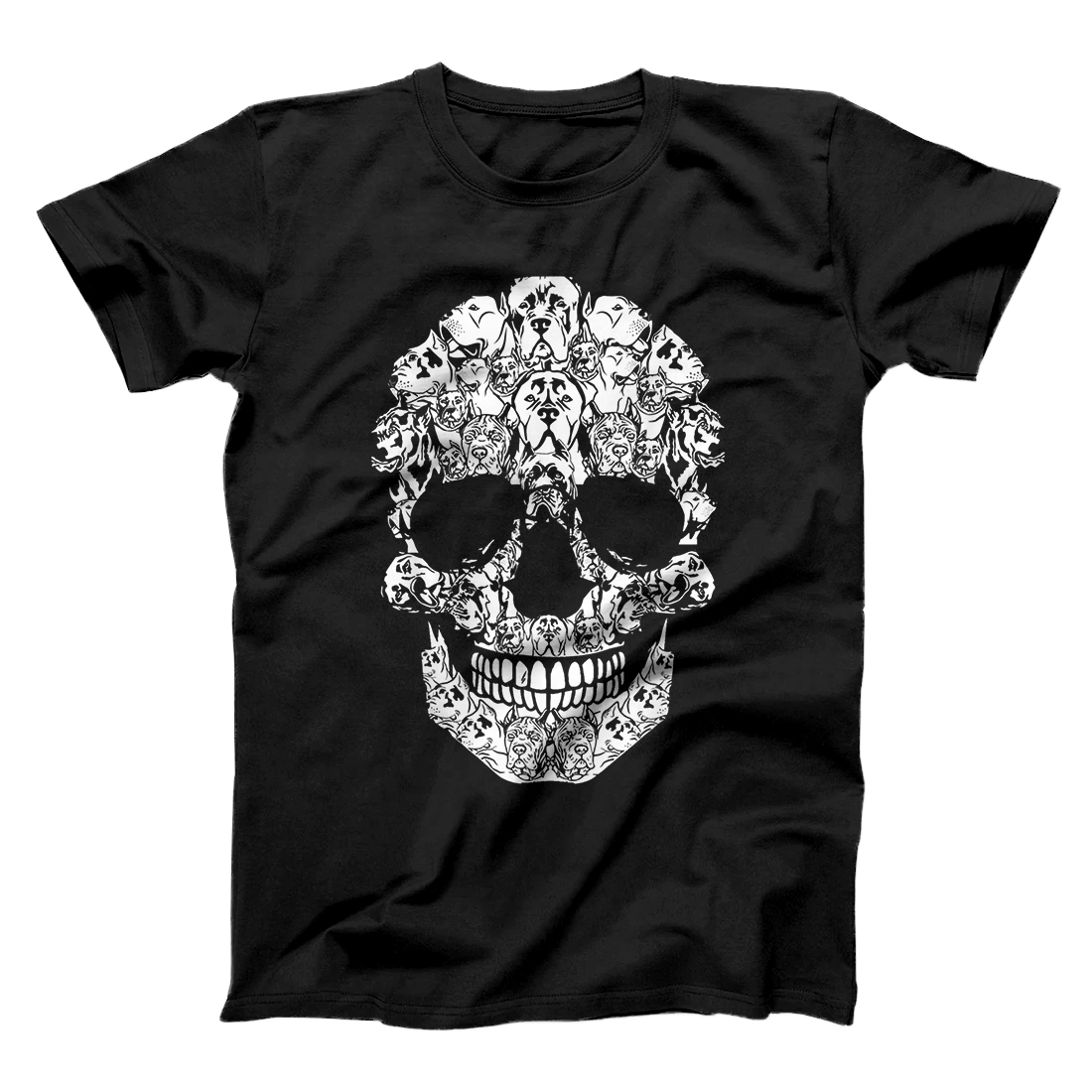 Personalized Cane Corso Dog Halloween Skull T-Shirt