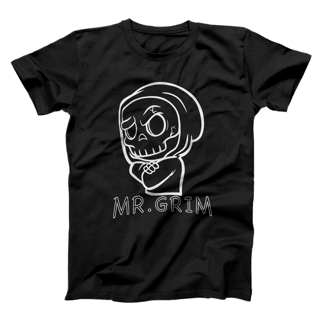 Personalized Cute spooky Cartoon Grim Reaper halloween gift T-Shirt