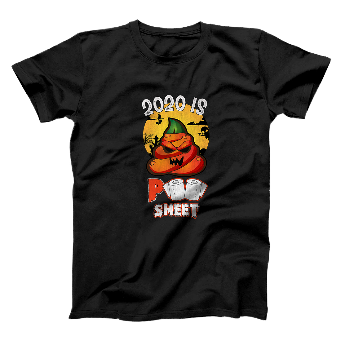 Personalized Funny Halloween Poop Emoji Ghost 2020 Is Some Boo Sheet Premium T-Shirt